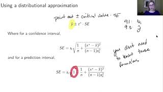 Confidence and prediction intervals 1 of 1 [upl. by Akemehs404]