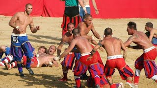 Calcio Storico Fiorentino ROSSI vs AZZURRI Florence Tuscany Italy Europe [upl. by Llenyr785]