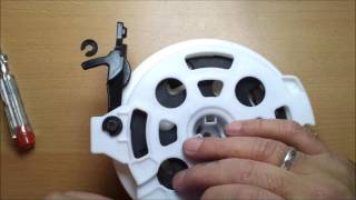 Staubsauger Kabelaufroller ReparaturVacuum cleaner cable reel repair [upl. by Maro450]