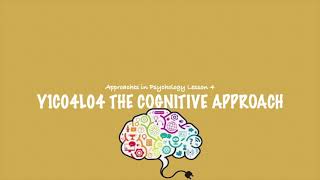 ALevel Psychology AQA The Cognitive Approach [upl. by Zorina]