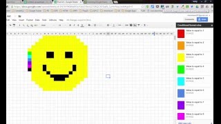 Google Sheets Pixel Art [upl. by Malia693]