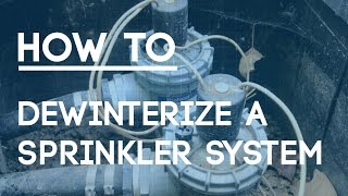 How To Dewinterize a Lawn Sprinkler System [upl. by Mian]