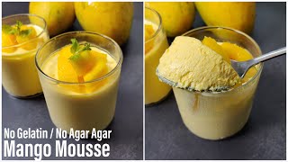 Mango Mousse  Only 3 Ingredient Mango Mousse Recipe In 15 Minutes  No Gelatin Best Bites [upl. by Jer]