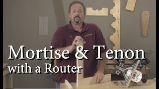 Mortise amp Tenon Joinery with a Router [upl. by Namaan]