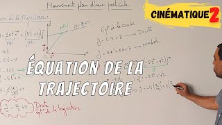 Cinématique 2 BACIS Equation de la trajectoire [upl. by Ahon234]