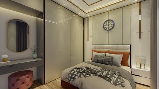 10x10 Feet Bedroom Interior design Bedroom series part1Design ideas for small bedroom3x3 bedroom [upl. by Warrick642]