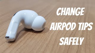 AirPod Pro How To Change Ear Tips Safely [upl. by Towny]