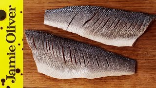 How to Fillet a Seabass  Jamie Oliver [upl. by Monie]