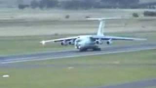 Russian IL76 attempts to crash during takeoff [upl. by Oek469]