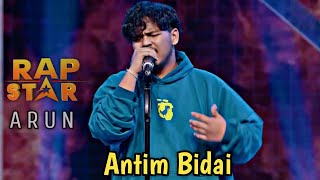 ANTIM BIDAI  Arun shahi RAP STAR  prod by ManiacTracks [upl. by Adnyc]