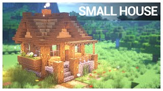 Easy Minecraft Building Tutorial  How to build a Small Survival House [upl. by Tidwell640]