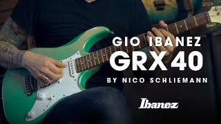 Ibanez GRX40 Demo by Nico Schliemann [upl. by Hanway190]