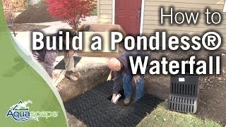 Aquascapes quotNEWquot How To Build a Pondless® Waterfall [upl. by Sanfo]