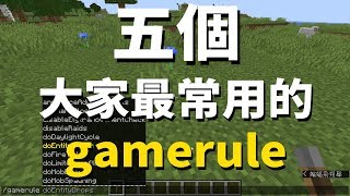 Minecraft 遊戲規則 由我來定 常用的五個gamerule指令 [upl. by Stedt]