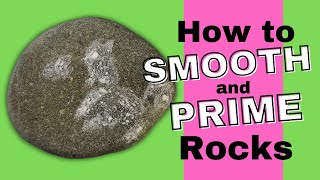 Rock Painting  How to SMOOTH and PRIME Rocks for Painting [upl. by Rutherfurd]