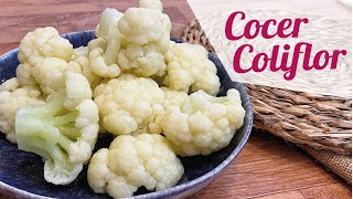 CÓMO COCER COLIFLOR sin que huela  Tiempo de cocción coliflor [upl. by Nirahs]