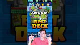 BEST DECK FOR ARENA 10 IN CLASH ROYALE [upl. by Yuh551]