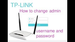 How to change ADMIN username and password on TP LINK router [upl. by Norrahs]