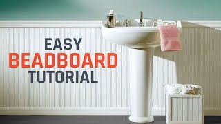 How to Install Beadboard or Wainscoting [upl. by Hbaruas821]