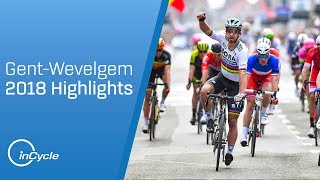 GentWevelgem 2018  Full Race Highlights  inCycle [upl. by Eilram]