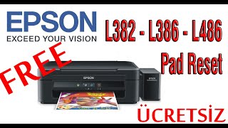 Epson L382  L386  L486 Pad Reset  Mürekkep Pedi Sıfırlama Programı [upl. by Ulises857]