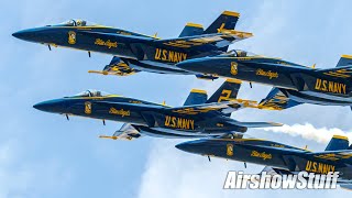 Blue Angels in Super Hornets  FIRST Full Public Performance [upl. by Niemad]