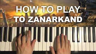 Final Fantasy X  To Zanarkand Piano Tutorial Lesson [upl. by Blair958]