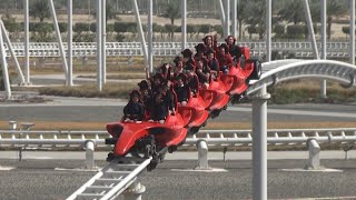 Formula Rossa worlds fastest roller coaster off ride at Ferrari World Abu Dhabi [upl. by Westleigh]