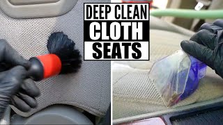 How To DEEP CLEAN Cloth Car Seats The Right Way And Remove Stains and Dirt [upl. by Alrick716]