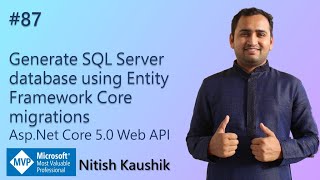 Generate SQL Server database using Entity Framework Core migrations  ASPNET Core Web API Tutorial [upl. by Sigismund]