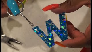 Resin Keychains Tutorial  First Time Making Resin Keychains I Period Six Designs [upl. by Dearborn611]