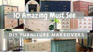 10 Amazing Furniture Makeovers  DIY Furniture Flip [upl. by Balfour]