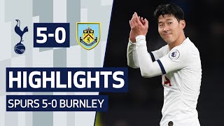 HIGHLIGHTS  SPURS 50 BURNLEY  ft Heungmin Sons wonder goal [upl. by Ennairej]