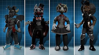 FNAF AR Tealerland Animatronics Workshop Animations [upl. by Zehcnas]