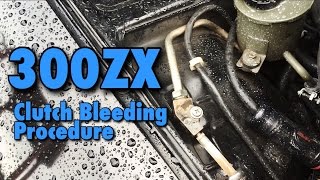 How To Bleed The Clutch On A Nissan 300ZX [upl. by Esmerelda]