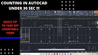 AUTOCAD Count  Quickly count items under 30 seconds [upl. by Ased740]