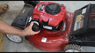 Mower Wont Start  Briggs amp Stratton Plastic Carburetor  EASY Diagnose Removal amp Repair FREE [upl. by Ynaittirb]