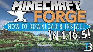 How To Download amp Install Forge for Minecraft 1165 [upl. by Elnore]