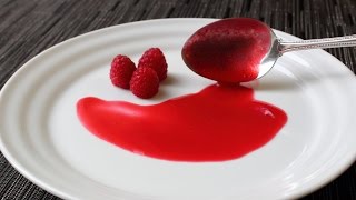 Fresh Raspberry Sauce Recipe  How to Make Fresh Raspberry Coulis  Valentines Day Special [upl. by Edsel]