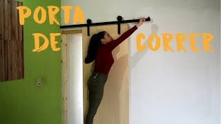 Como Instalar Porta de Correr [upl. by Eussoj718]