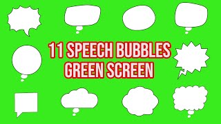 Top 11  Speech Bubbles Comic Green Screen  by Green Pedia [upl. by Favien478]