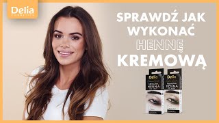 Sprawdź jak wykonać kremową hennę brwi Tutorial Delia Cosmetics [upl. by Yelekreb]