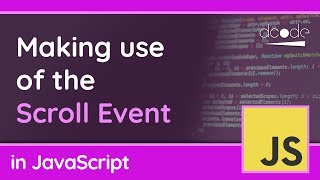 The quotscrollquot event in JavaScript  windowonscroll [upl. by Lawan]