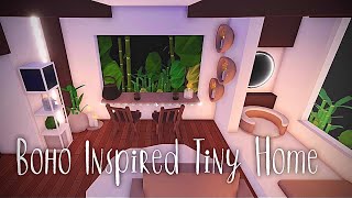 Boho Inspired Tiny Home  Adopt Me Tour and Speed Build [upl. by Aicilaanna178]