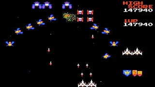 Galaga Demons of Death NES Playthrough  NintendoComplete [upl. by Yltsew]