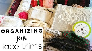 How to store lace  LACE ORGANIZATION 2019 [upl. by Negyam]