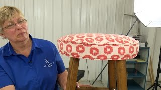 How to Upholster a Bar Stool [upl. by Enninaej]