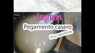 Pegamento casero BARATO Engrudo resistente [upl. by Kohcztiy]