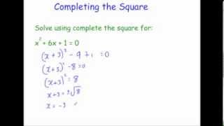 Completing the Square  Corbettmaths [upl. by Keyte]