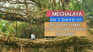 How to plan a tour to Meghalaya  Total cost incl flights  Meghalaya tour travel guide [upl. by Eelah]